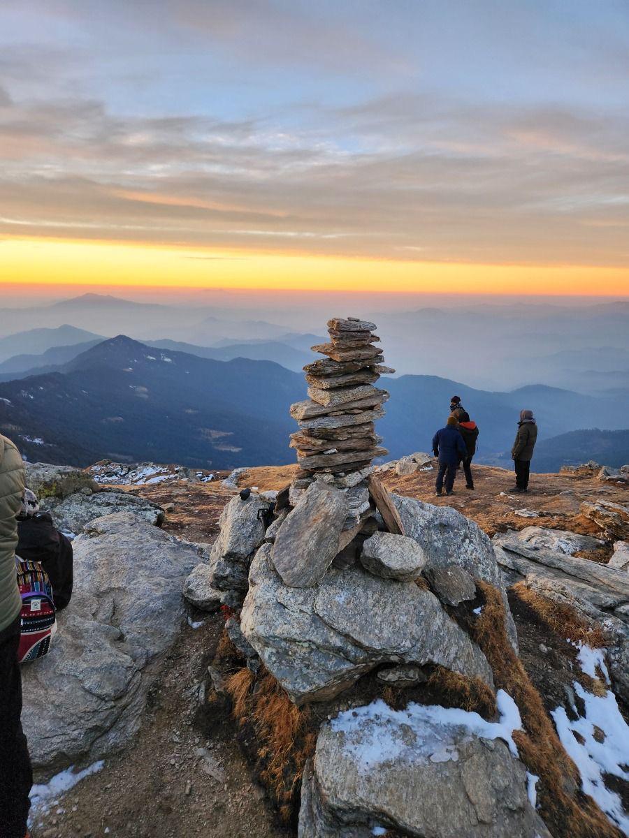 Snowy forest trail near Juda Ka Talab