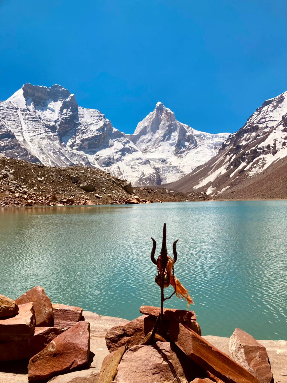 Thalay Sagar and surrounding Himalayan range